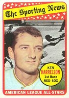 1969 Topps #417 Ken Harrelson All-Star Baseball Card