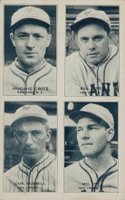 1935 Exhibits Four-on-one # Critz/Hubbell/Ott/Terry Baseball Card