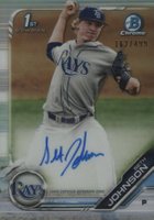 2019 Bowman Draft Chrome Draft Picks Autograph #CDASJ Seth Johnson Refractor Baseball Card