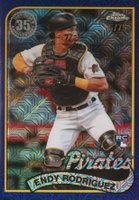 2024 Topps Silver Pack 1989 Chrome Promo #59 Endy Rodriguez Series 2-Purple Refractor Baseball Card