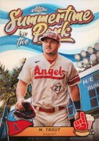 2024 Topps Chrome Summertime in the Park #10 Mike Trout Baseball Card