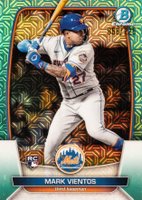 2023 Bowman Mega Box Chrome #55 Mark Vientos Aqua Baseball Card