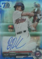 2017 Bowman Draft Chrome Draft Picks Autographs  #CDABR Brent Rooker Bowman 70th Baseball Card