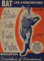 1937 Wheaties Series 6 #11 Joe DiMaggio Baseball Card