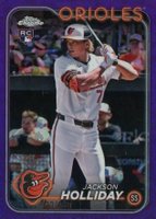 2024 Topps Chrome Logofractor Edition #88 Jackson Holliday Purple Refractor Baseball Card
