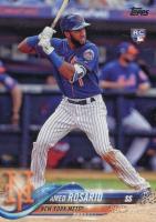 2018 Topps #63 Amed Rosario Batting Baseball Card
