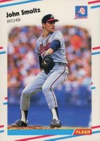 1988 Fleer Update #U-74 John Smoltz Baseball Card
