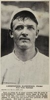 1916 Fleischmann Bakery # Christy Mathewson With Tab Baseball Card