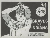 1967 Laughlin World Series #45 1948- Indians Vs. Braves Baseball Card