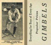 1916 Gimbels #136 Dode Paskert Baseball Card