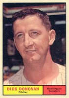 1961 Topps #414 Dick Donovan Baseball Card