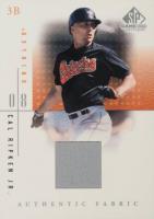 2001 SP Game-Used Authentic Fabric #CR Cal Ripken Jr. Baseball Card