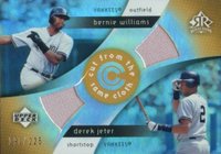 2005 Upper Deck Reflections Cut From the Same Cloth #CC-WJ Bernie Williams/Derek Jeter Baseball Card