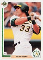 1991 Upper Deck #155 Jose Canseco Baseball Card