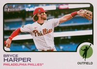 2022 Topps Heritage #245 Bryce Harper Image Variation Baseball Card