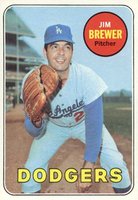 1969 Topps #241 Jim Brewer Baseball Card
