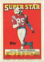 1988 Topps Stickers #28 Stanley Morgan Jerry Rice-60 Football Card
