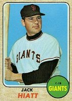 1968 Topps #419 Jack Hiatt Baseball Card