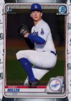 2020 Bowman Draft #BD38 Bobby Miller Chrome Baseball Card