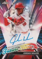 2024 Topps Chrome Future Stars Autographs #FSAJW Jordan Walker Baseball Card