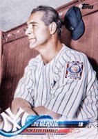 2018 Topps Update #US200 Lou Gehrig Baseball Card