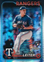 2024 Topps Chrome #111 Jack Leiter Prism Refractor Baseball Card
