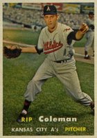 1957 Topps #354 Rip Coleman Baseball Card