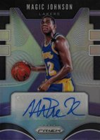 2019 Panini Prizm Signatures #MJN Magic Johnson Silver Prizm Basketball Card