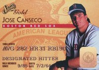 1995 Studio #9 Jose Canseco Gold Baseball Card