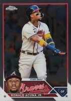 2023 Topps Chrome #39 Ronald Acuna Jr. Baseball Card