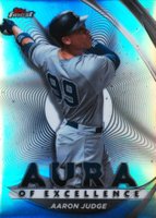 2022 Topps Finest Aura of Excellence #AEAJ Aaron Judge Baseball Card