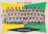 1960 Topps #242 St. Louis Cardinals Team Baseball Card