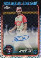 2024 Topps Chrome Update 2024 All-Star Game Autographs #BW Bobby Witt Jr. X-Fractor Baseball Card