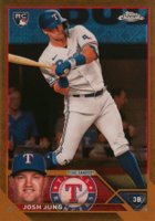 2023 Topps Chrome Logofractor Edition #93 Josh Jung Gold Refractor Baseball Card
