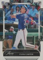 2024 Panini Three and Two #37 Evan Carter Baseball Card