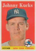 1958 Topps #87 Johnny Kucks Baseball Card