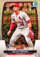 2023 Bowman Mega Box Chrome #6 Nolan Gorman Baseball Card