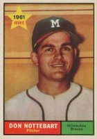 1961 Topps #29 Don Nottebart Baseball Card