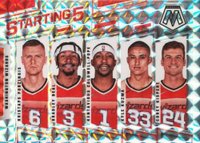 2021 Panini Mosaic Starting 5 #15 Bradley Beal/Corey Kispert/Kentavious Caldwell-Pope/Kristaps Porzingis/Kyle Kuzma Basketball Card