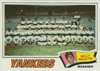 1977 Topps #387 New York Yankees Team Baseball Card
