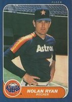 1986 Fleer #310 Nolan Ryan Baseball Card