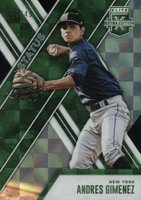 2017 Panini Elite Extra Edition #107 Andres Gimenez Status Die-Cut-Emerald Baseball Card
