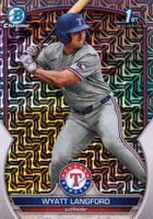 2023 Bowman Draft #BDC106 Wyatt Langford Chrome-Japan Baseball Card