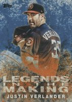 2018 Topps Legends in the Making #24 Justin Verlander Blue Baseball Card