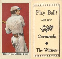 1909 Nadja Caramel # Joe Tinker Baseball Card