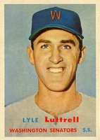 1957 Topps #386 Lyle Luttrell Baseball Card
