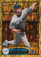 2012 Topps #600 Clayton Kershaw Gold Sparkle Baseball Card