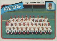 1980 Topps #606 Reds Team Baseball Card