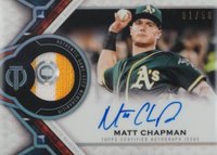 2021 Topps Tribute Autograph Patches #MC Matt Chapman Baseball Card