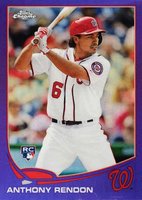2013 Topps Chrome #128 Anthony Rendon Purple Refractor Baseball Card